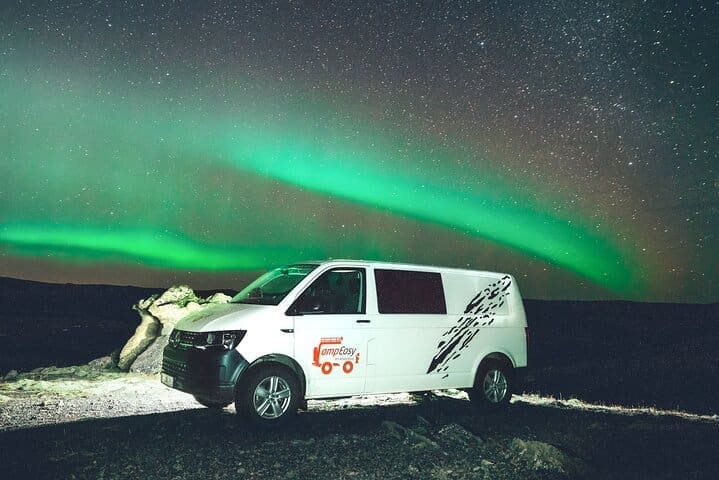 Tour de 5 días sin conductor con recogida – Northern Lights Adventure Camper´ Break