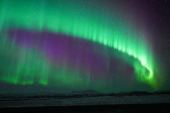 Tour combinado de Aurora y Círculo Dorado con vikingos y valquirias