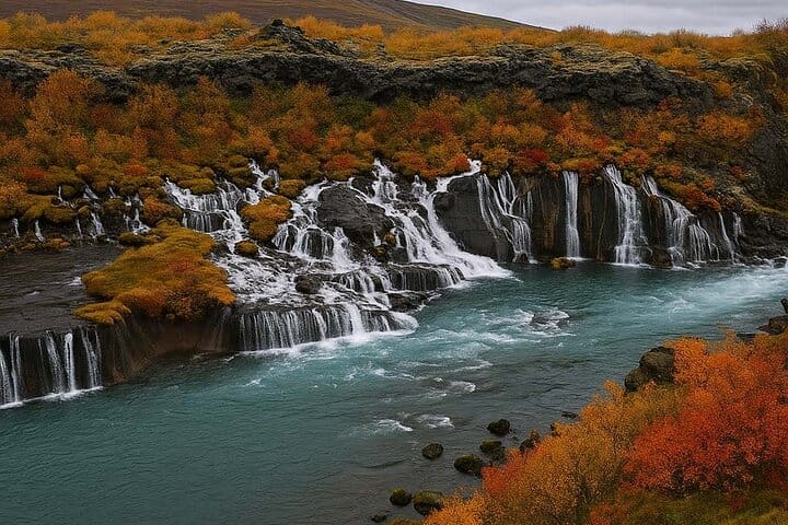 Tour Privado en Círculo de Plata : Islandia Occidental y Cascadas de Hraunfossar