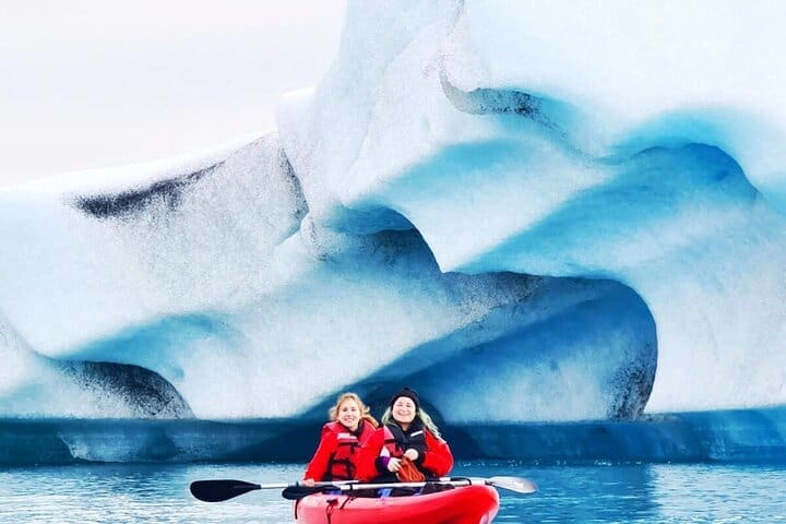 Senderismo en kayak y Falljokull Glacier Lagoon