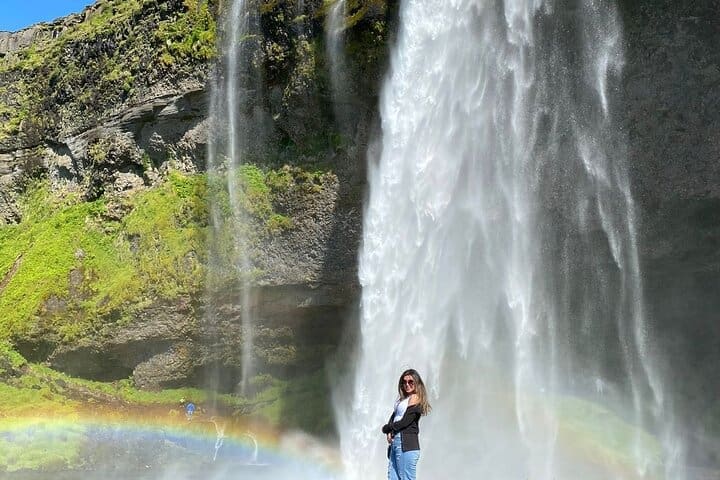 Costa Sur privada : Playa de arena negra & Cascadas desde Reikiavik