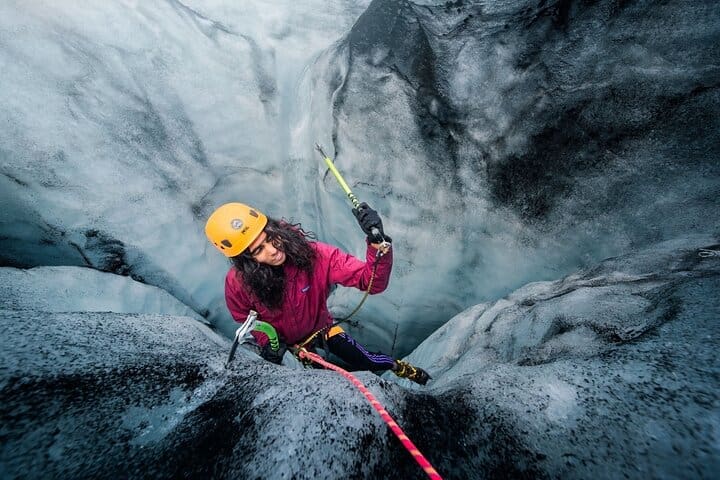 Aventura de escalada en hielo y caminata por el glaciar Solheimajokull