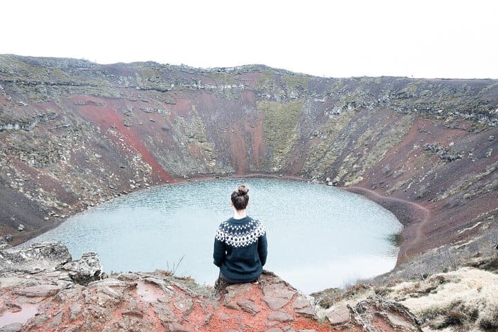 Tour en minibús por el Círculo Dorado y Kerid con traslados a la laguna azul