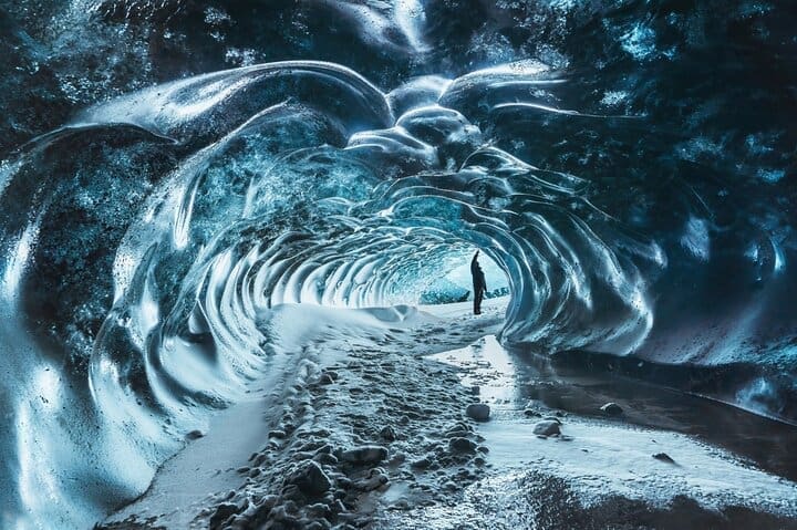 Tour privado por la costa sur y la cueva de hielo de Katla desde Reikiavik