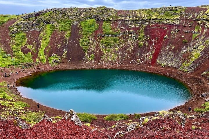 Círculo Dorado y cráter de Kérid desde la terminal de cruceros de Reikiavik