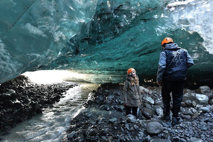 Cueva de hielo azul de 4 días, costa sur, círculo dorado, montañas y auroras boreales