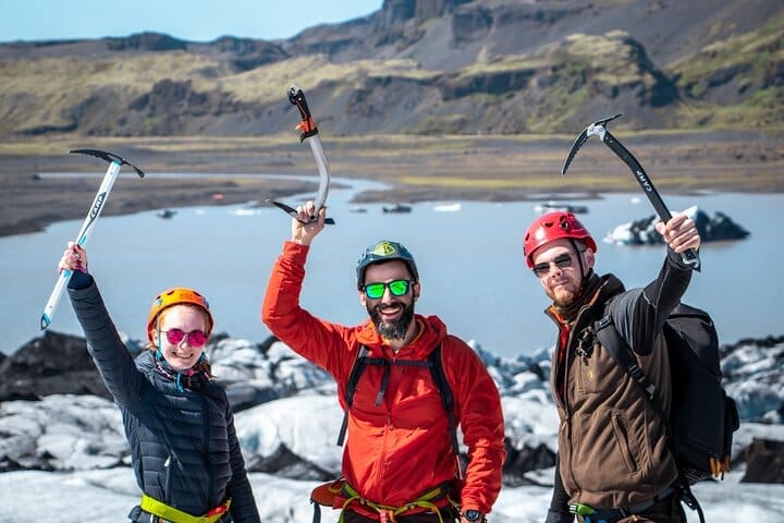 Caminata por el glaciar en Solheimajokull en grupo pequeño (6 pers máx.)