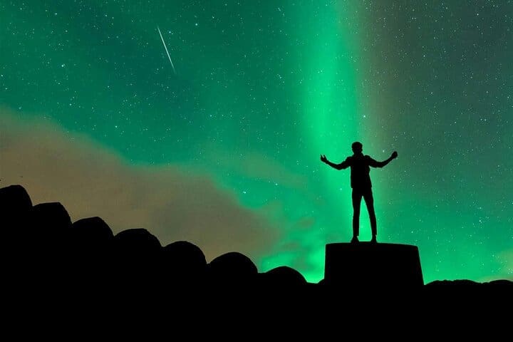 Círculo dorado privado, laguna azul y aurora boreal con almuerzo