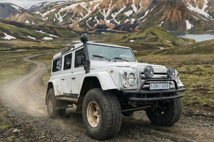Landmannalaugar Highlands Tour en Súper Jeep para Grupos Pequeños